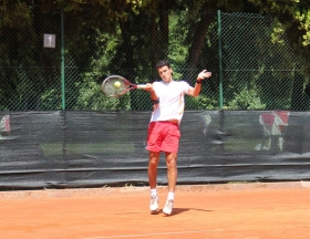 Il romano Lorenzo Abbruciati ha vinto entrambi i match di martedì 2 luglio (foto Segni D'Interpunzione)