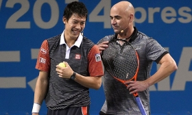 Andre Agassi e Kei Nishikori
