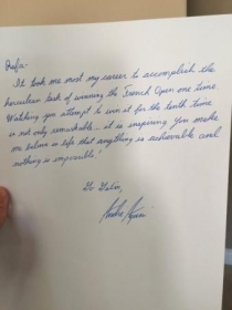 La lettera di Andrè Agassi a Rafael Nadal