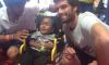 Durante il torneo di Acapulco Pablo Andujar e Tigre Hank hanno fatto visita ai bambini malati
