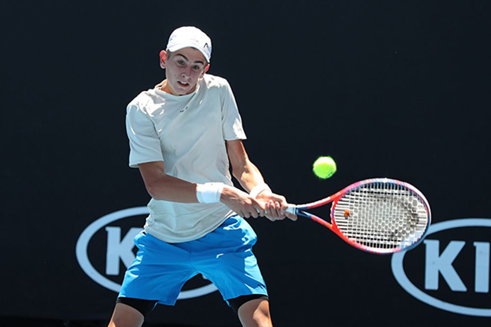 Matteo Arnaldi, 17 anni da Sanremo, è l'altro atleta della Milano Tennis Academy ad aver affrontato la trasferta australiana (Foto Silveri-Federtennis)