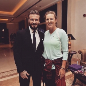 Victoria Azarenka e David Beckam