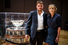 Timea Bacsinszky e l'aiuto di Stan Wawrinka