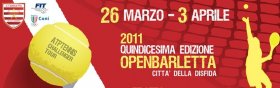 Sabato con le qualificazioni inizierà il torneo di Barletta