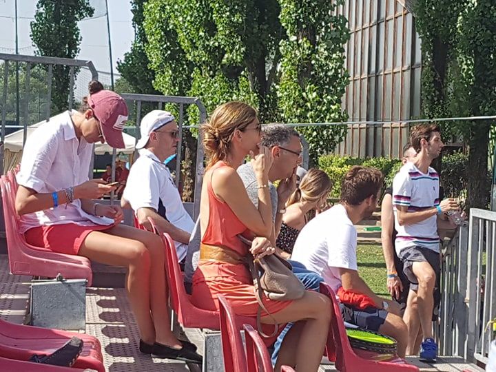 Bergomi sul Campo Centrale dell'Aspria Harbour Club