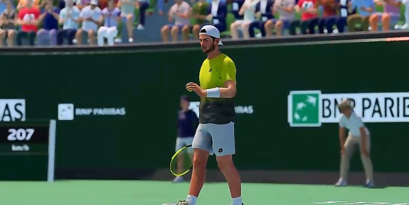 Matteo Berrettini virtuale nella foto