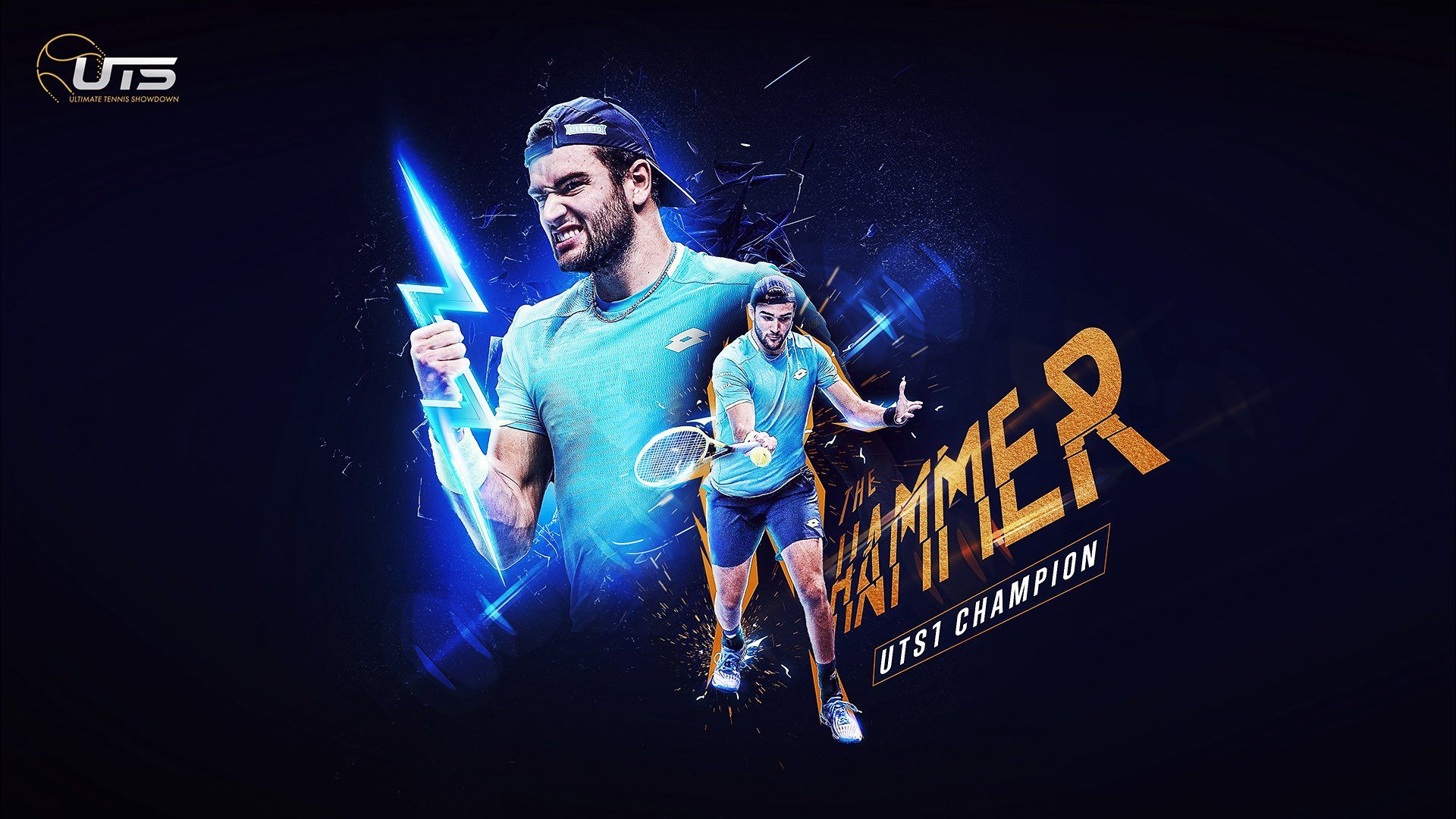 Matteo Berrettini ITA, 1996.04.12 - Copyright : Ultimate Tennis Showdown - https://watch.utslive.tv