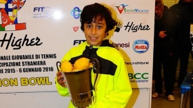 Fadi Bidan, classe 2006 siriano con passaporto libanese, vincitore dell'under 10 maschile