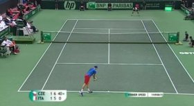 Il match tra Bolelli e Berdych