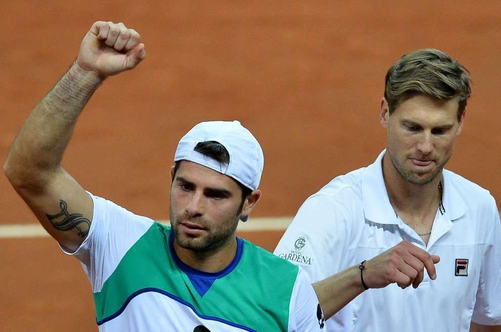 Simone Bolelli e Andreas Seppi nella foto