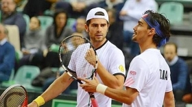 Simone Bolelli e Fabio Fognini hanno raggiunto le semifinali di doppio agli Australian Open 2013.