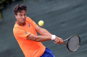 Il romano Federico Bonacia, 18 anni, Si allena al Tc Parioli - (foto Francesco Panunzio).