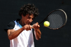 Lorenzo Boveri, testa di serie n.2 delle qualificazioni, ha superato il tedesco Samstag - Foto Francesco Panunzio