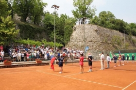 La presentazione delle finaliste dell'edizione 2015 del torneo internazionale di Brescia