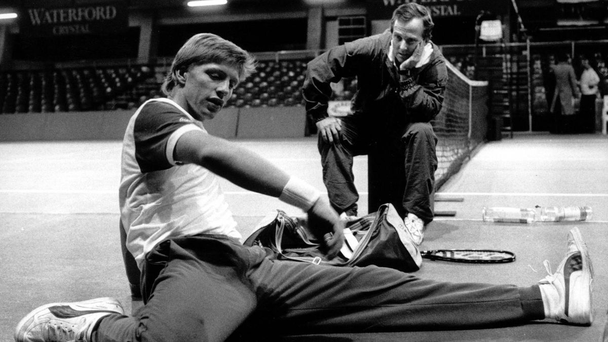 Bob Brett con Boris Becker