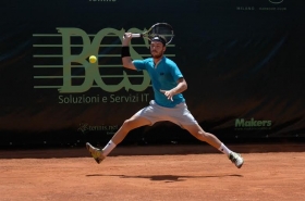 Marco Cecchinato, palermitano classe 1992, ha raggiunto le semifinali per il secondo anno consecutivo a Milano - (foto Makers).