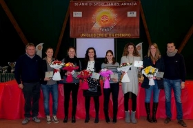 La squadra femminile di Serie A1 del Ct Ceriano, grande protagonista di questo 2015, in cui il club ha festeggiato i 30 anni dalla fondazione