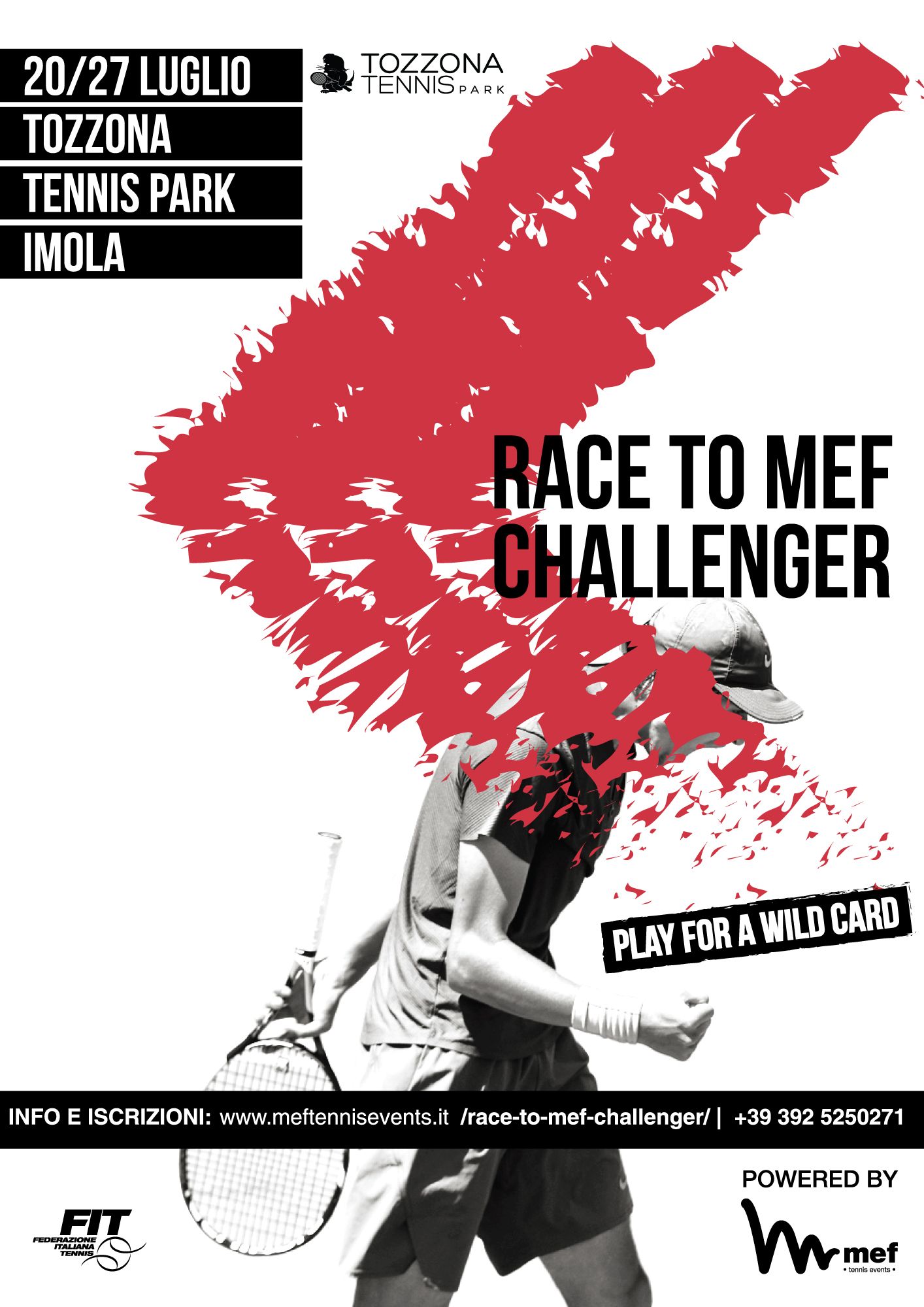 Bis d'autore per Narducci, insieme alla 16°edizione degli Internazionali di Imola arriva il tennis maschile del Race to MEF Challenger.