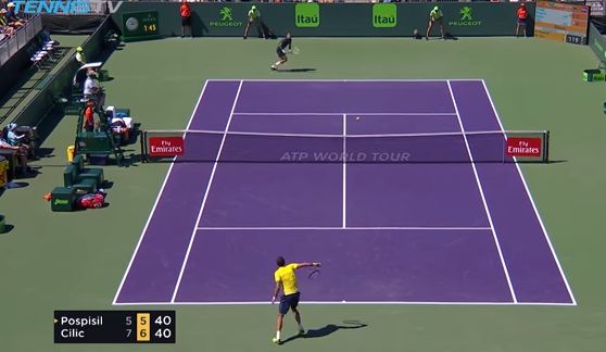 L'incredibile recupero di Vasek Pospisil (Video)