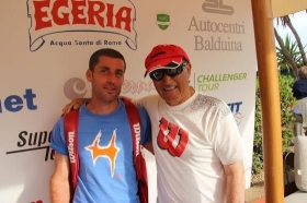 Flavio CIpolla con il Direttore del Roma Garden, Pancho Di Matteo