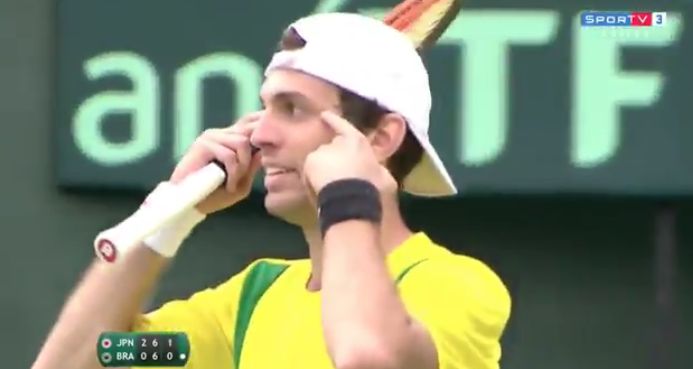 Guilherme Clezar multato per il gesto di ieri