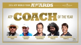 I migliori allenatori dell'anno secondo l'ATP