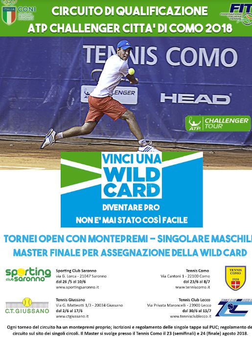 Challenger Como - Presentato il Circuito di Qualificazione: in palio una wild card per il Challenger lombardo
