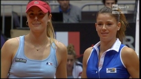 Camila Giorgi ha battuto in maniera netta Alize Cornet