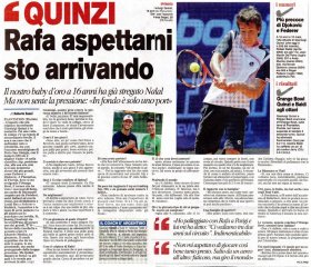 Gianluigi Quinzi classe 1996, n.558 del mondo - best ranking