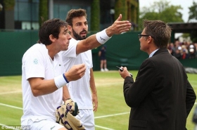 Nella foto Pablo Cuevas e Marcel Granollers