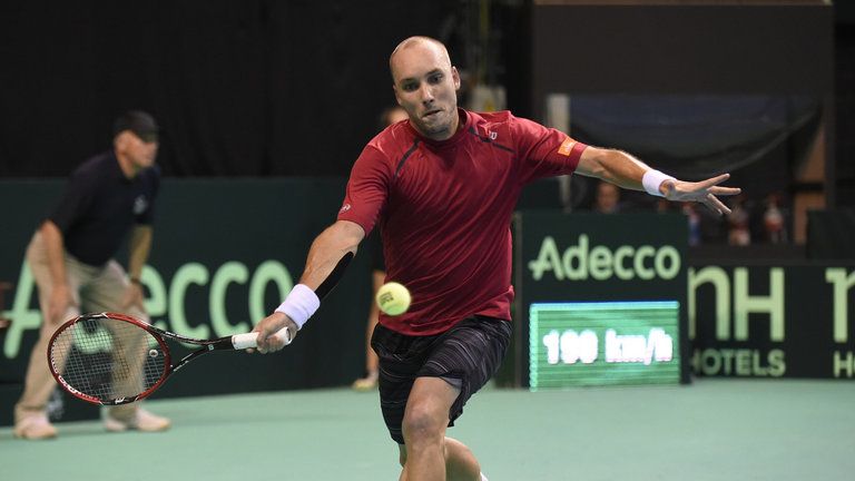 Steve Darcis nella foto
