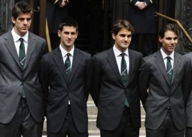 Del Potro, Djokovic, Federer e Nadal.