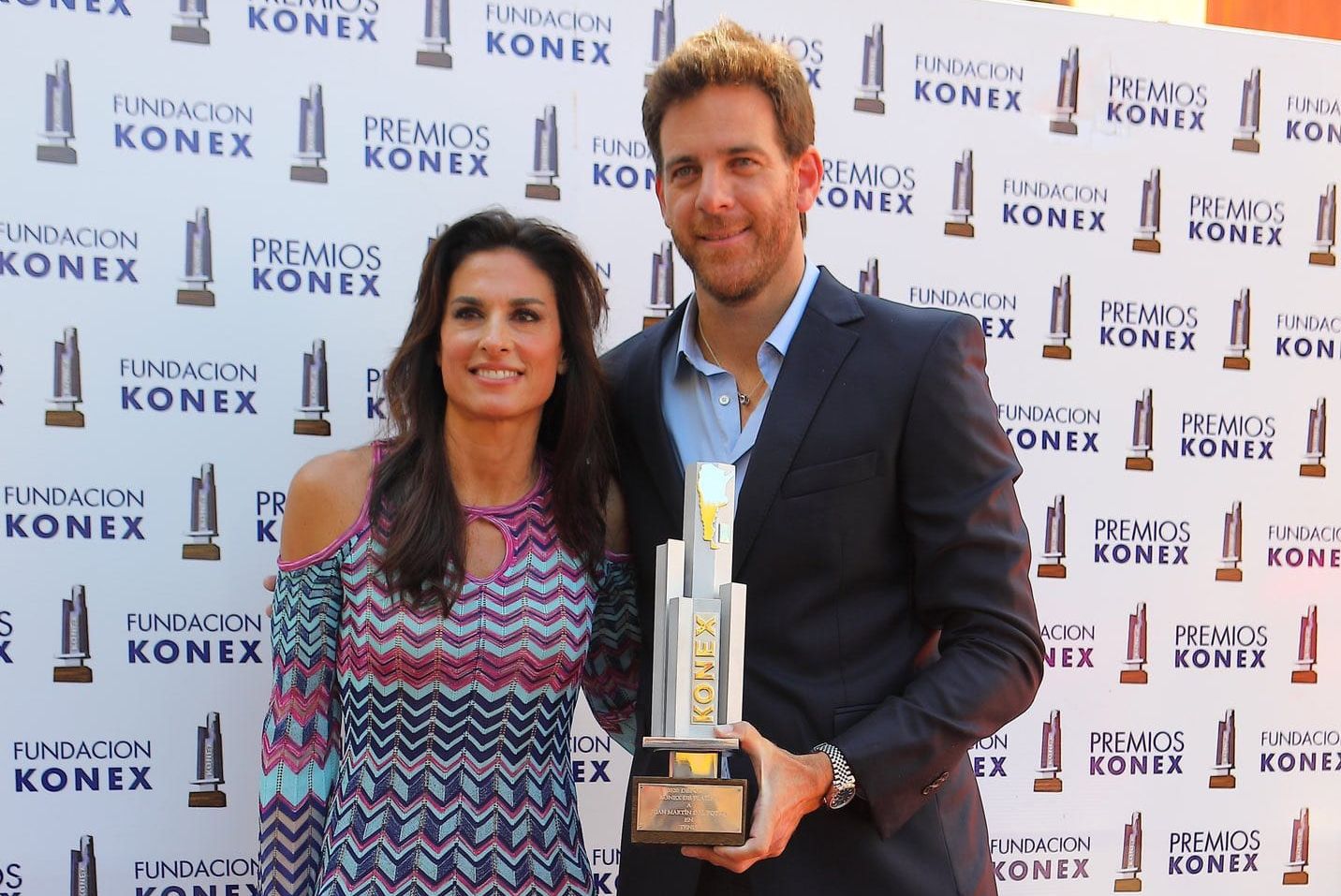 Juan Martin Del Potro con Gabriela Sabatini