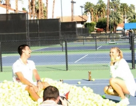 Novak Djokovic e Maria Sharapova