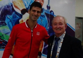 Novak Djokovic e Rod Laver