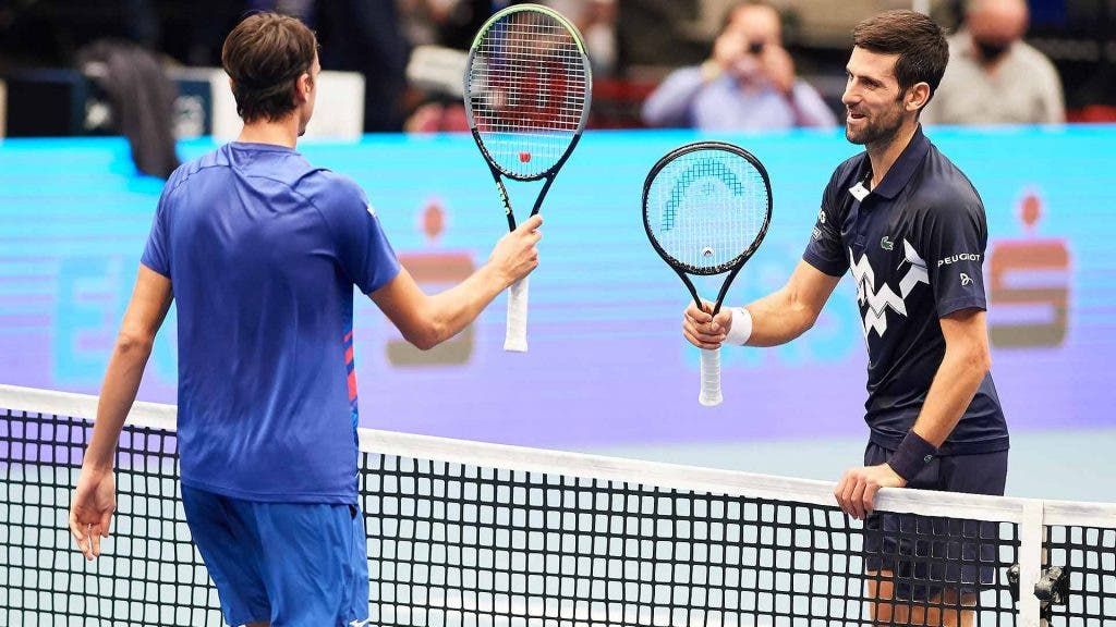 Novak Djokovic e Lorenzo Sonego a Vienna