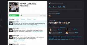 L'account twitter di Novak Djokovic.