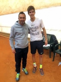 Armando Zanotti, capitano del Tc Crema, insieme a Matteo Donati, a segno in doppio nella quinta giornata di A1 contro Bassano (Vicenza)
