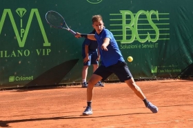 Matteo Donati ha superato Edoardo Eremin ed accede ai quarti di finale dell'Aspria Tennis Cup - Foto Francesco Peluso