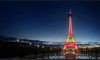 La vittoria di Rafael Nadal al Roland Garros. La Torre Eiffel si illumina con i colori della Spagna