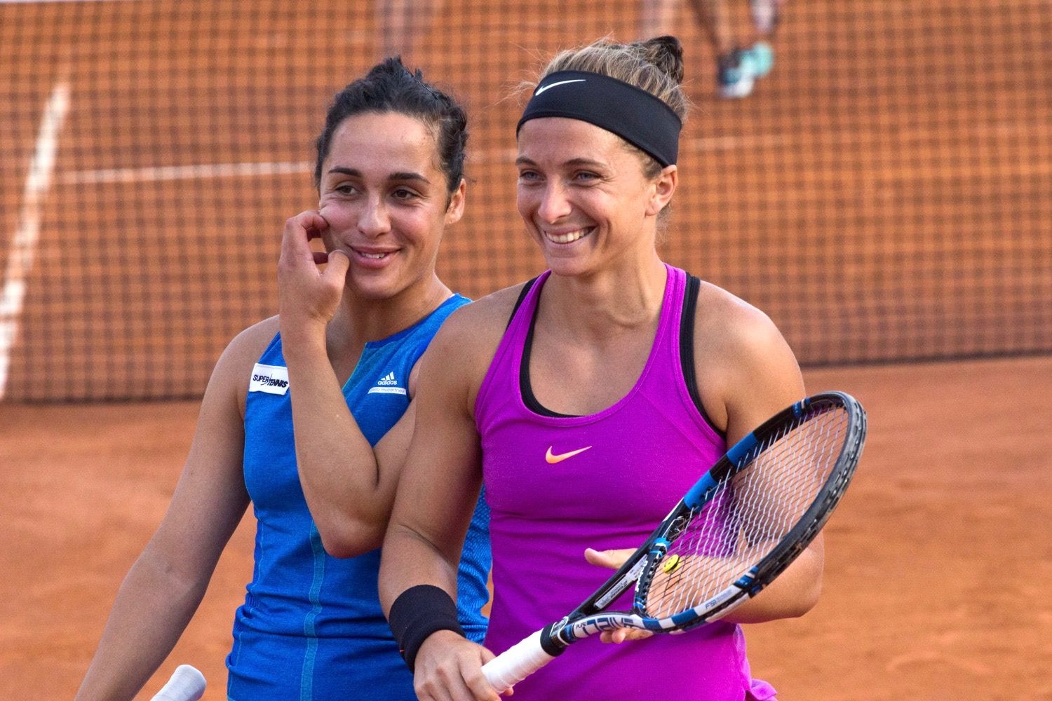 Errani e Trevisan nella foto
