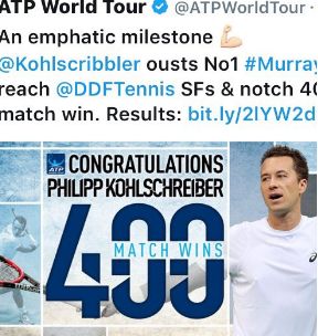 Anche l'ATP sbaglia sull'incontro tra Murray e Kohlschreiber