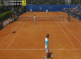 Il doppio disputato quest'oggi tra Fabbiano-Trevisan vs Giorgini-Burzi al challenger di Napoli
