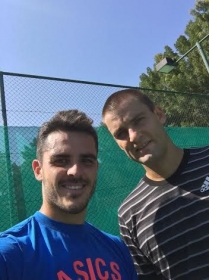 Thomas Fabbiano con Mikhail Youzhny