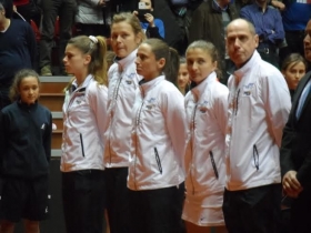 La squadra italiana di Fed Cup - Foto Lorenzo Carini