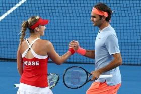 Roger Federer e Belinda Bencic