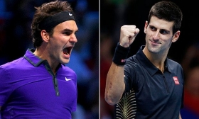 Novak Djokovic e Roger Federer nella foto