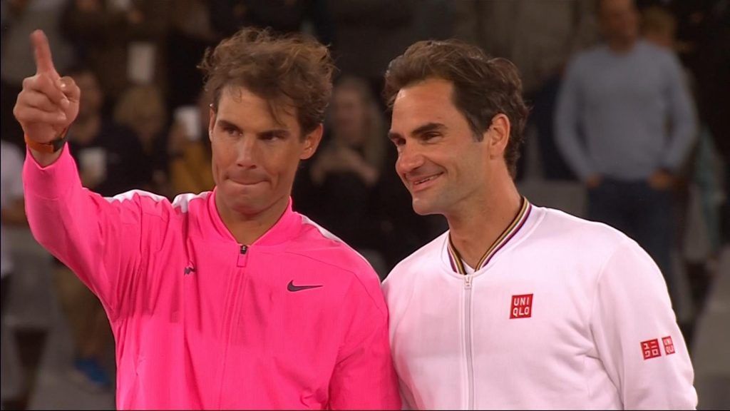 Rafael Nadal e Roger Federer nella foto