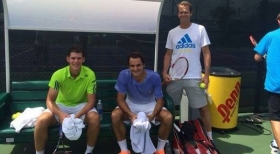 Dominic Thiem e Roger Federer
