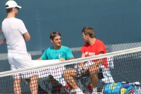 Roger Federer e Stan Wawrinka nella foto